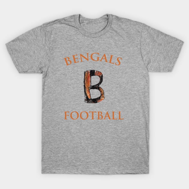 Cincinnati Bengals Football Logo Drawing T-Shirt by Kids’ Drawings 